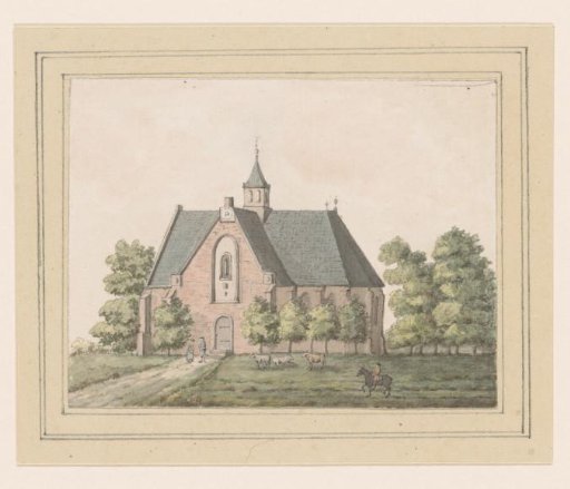 View of the church at Sint Pancras