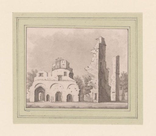 View of the Ruins of the Abbey of Rijnsburg