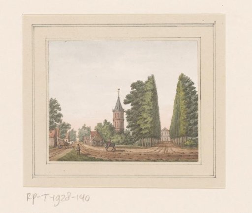 View of Oostkapelle with House Rijnsburg in Zeeland