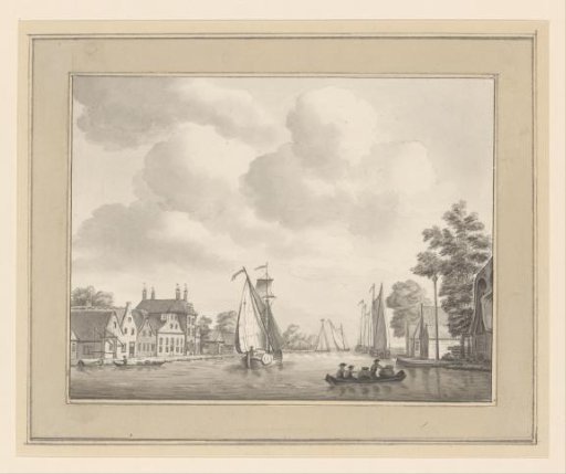 View of the village of Oude Wetering
