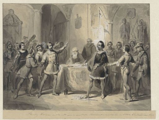 Duke William Binds Himself to the Dutch Nobles and Cities
