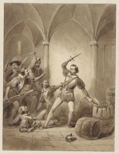 The death of Herman de Ruyter at Loevesteyn, 1570
