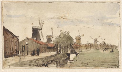 Landscape with Mills