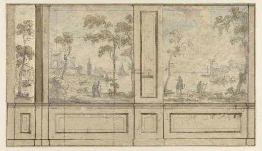 Design for a wall panel with three wall covering panels