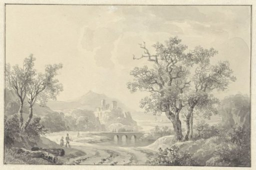 Landscape with a ruin in the distance