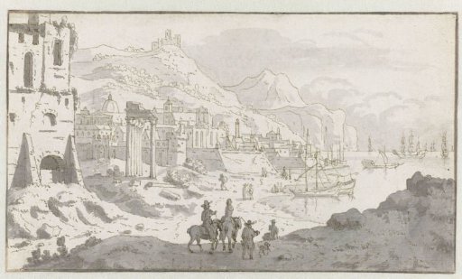 View of an Imaginary Italianate Harbor