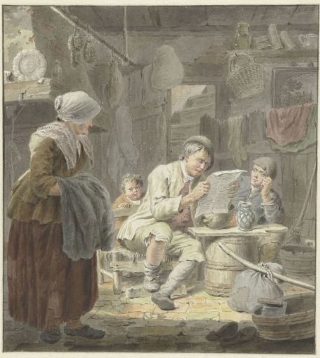 The newspaper reader