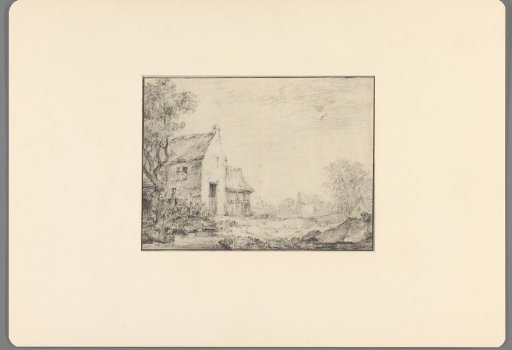 Farmhouse by a ditch