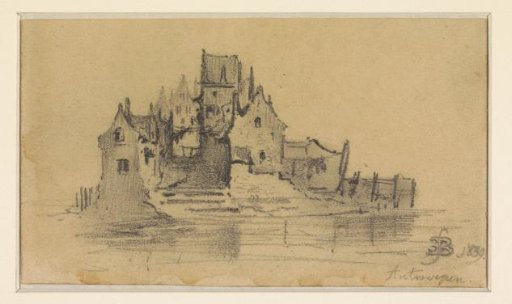 Group of houses surrounded by water