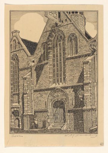 Western Facade of the North Church in Hoorn