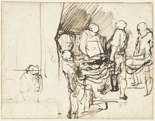 The Deposition over a Sketch of an Executioner