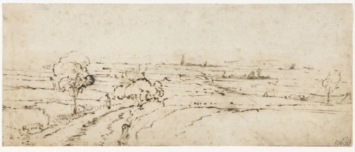 View with a road in the foreground