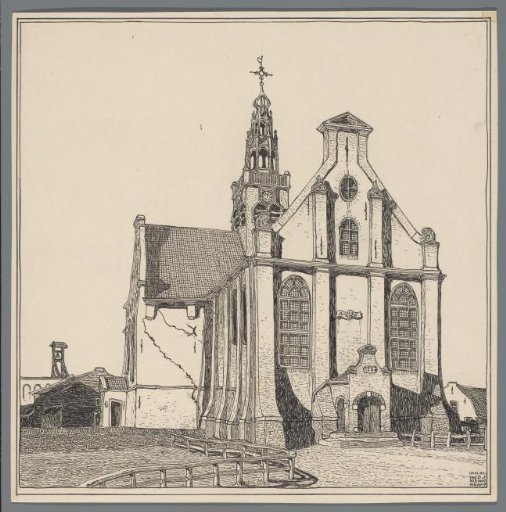 View of the Bullekerk at Zaandam