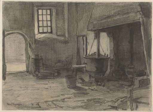 Fireplace with kettles