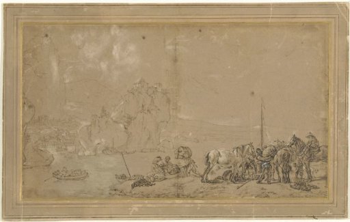 Coastal Scene with the Embarkation of Goods