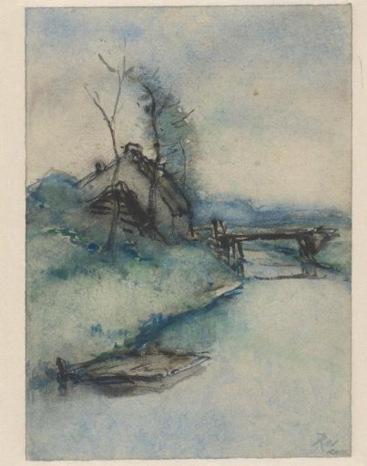 Ditch with a Dwelling, in Gelderland