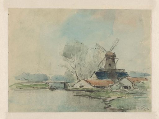 Mill Between the Haarlemmerpoort and the Leidse Bosje