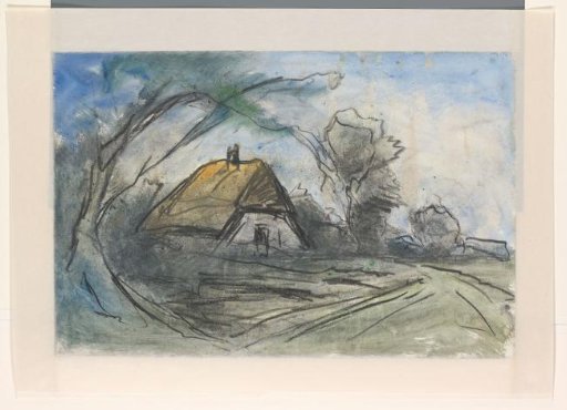 Farmhouse by a road