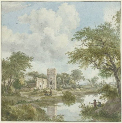 Landscape with castle ruin