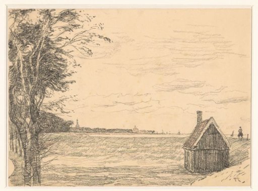 Cottage on the dike near Enkhuizen