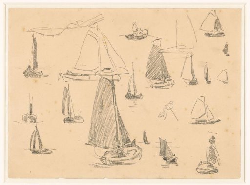 Various studies of boats