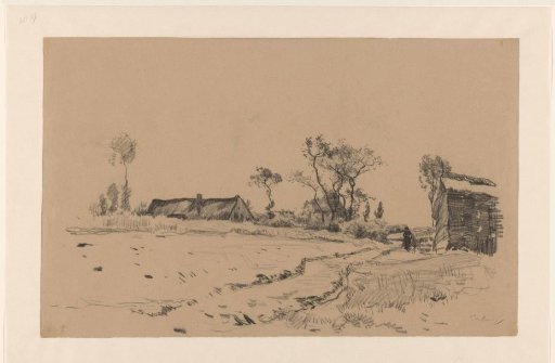 Landscape with farmhouse and barn