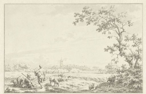 Landscape with a sheepherd