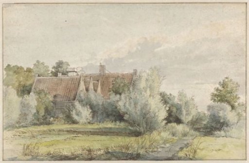 House among trees