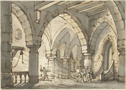 Scene from the play Don Luis de Vargas