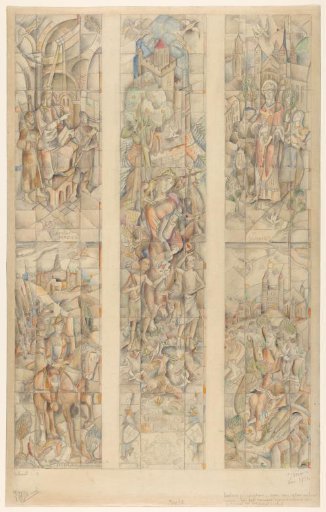 Design Cartoon for a Stained Glass Window in the New Government Building in Maastricht