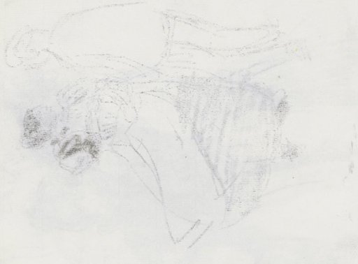 Rubbing of the chalk drawing on sheet 15 recto