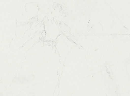 Rubbing of the chalk drawing on sheet 19 verso