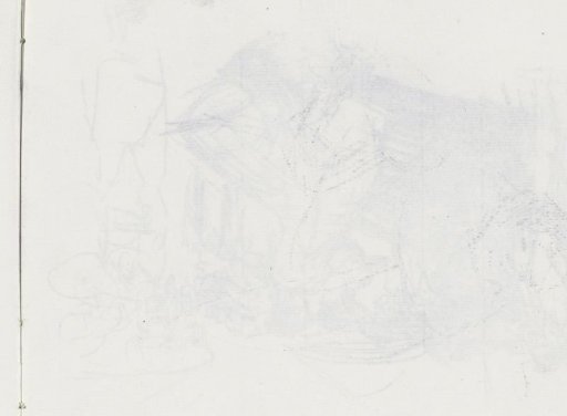 Rubbing of the chalk drawing on sheet 20 verso