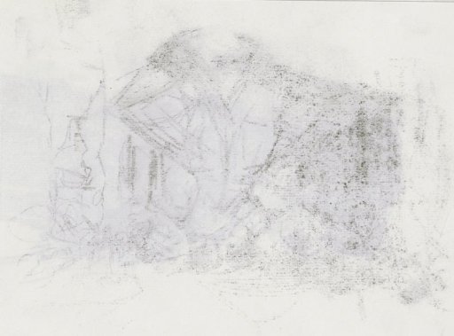 Rubbing of the chalk drawing on sheet 21 verso