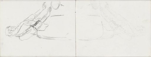 Standing woman with outstretched arms