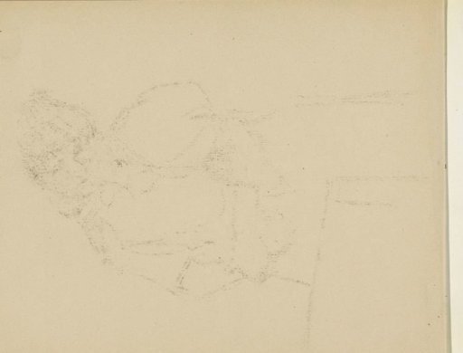 Rubbing of the chalk drawing on sheet 1 recto
