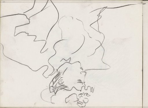 Woman with a hat, possibly seated