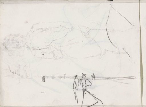 Figures on the beach