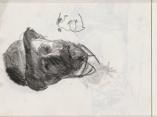 Self-portrait of Isaac Israels with a hat
