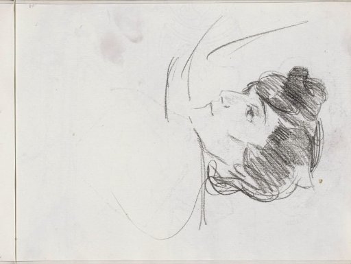Head of a woman, in profile