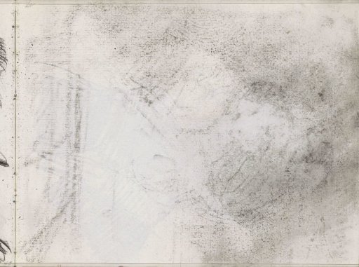 Impression of the chalk drawing on sheet 14 verso
