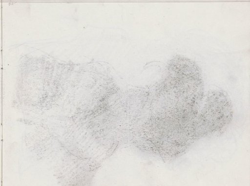 Impression of the chalk drawing on sheet 15 verso