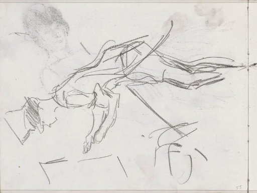 Leaning Figure in a Jacket, Possibly a Variety Artist