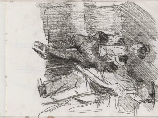 Dancer Next to a Seated Man