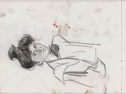 Woman with Hair Drawn Up