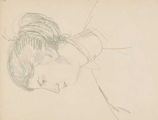 Head of a Woman, in Profile