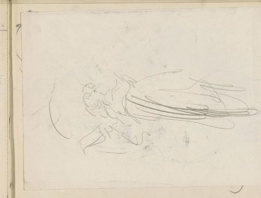 Study, possibly a woman in a cloak