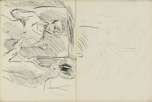 Standing woman before a mirror