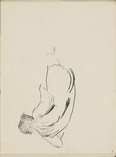 Reclining woman, seen from behind