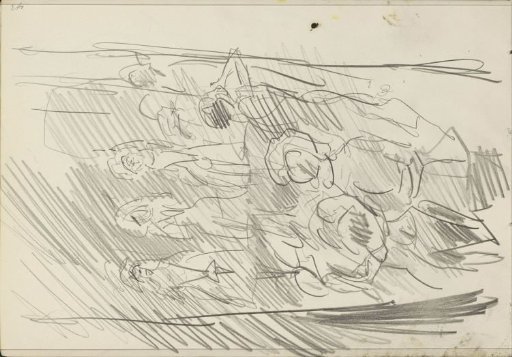 Figure studies, possibly dancers on stage